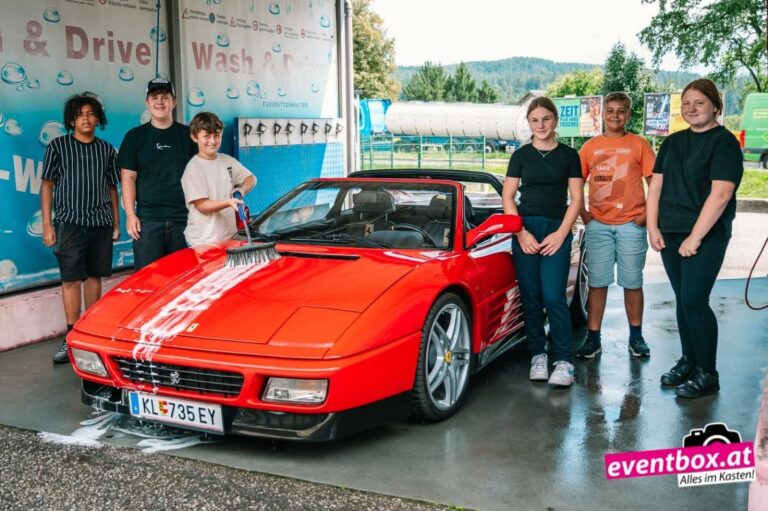 Erfolgreicher erster Völkermarkter Car Wash Day – Einnahmen für das GIVEJugendprojekt gesammelt